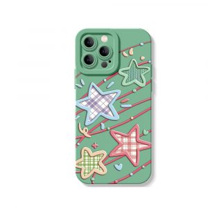 Plaid Stars and Stripes Silicone Case for Apple iPhone Series