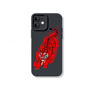 Fiery Tiger Blaze Silicone Case for Apple iPhone Series