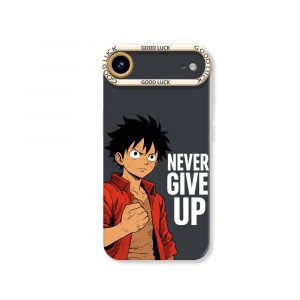 Never Give Up Anime Warrior Silicone Case for Apple iPhone Series