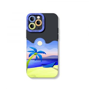Sunset Serenity Beach Vibes Silicone Case for Apple iPhone Series