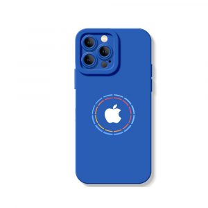 Vibrant Aura Logo Silicone Case for Apple iPhone Series