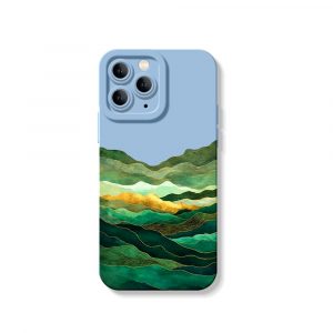 Emerald Waves Artistry Silicone Case for Apple iPhone Series