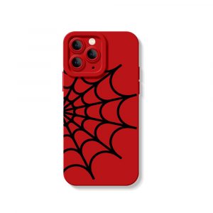 Webbed Elegance Silicone Case for Apple iPhone Series