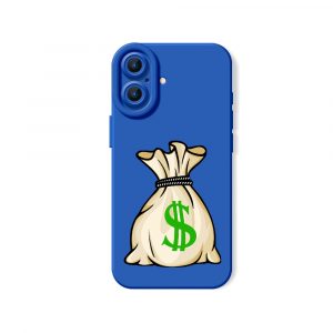 Money Bag Charm Silicone Case for Apple iPhone Series