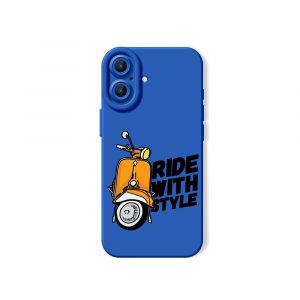 Retro Scooter Adventure Silicone Case for Apple iPhone Series