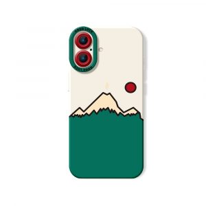 Mountain Sunrise Charm Silicone Case for Apple iPhone Series