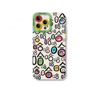 Colorful Faces Silicone Case for Apple iPhone Series