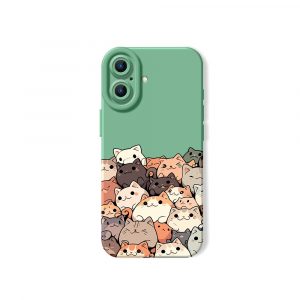 Playful Kittens Collage Silicone Case for Apple iPhone Series