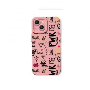 Girl Power Doodle Delight Silicone Case for Apple iPhone Series