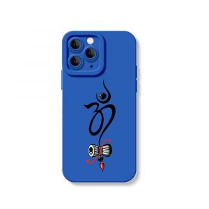 Sacred Symbol and Damru Art Silicone Case for Apple iPhone Series
