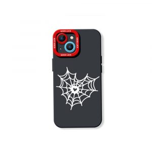 Webbed Heart Design Silicone Case for Apple iPhone Series