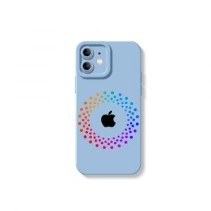 Vibrant Spectrum Circle Silicone Case for Apple iPhone Series