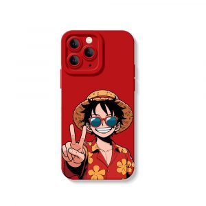 Playful Pirate Straw Hat Silicone Case for Apple iPhone Series