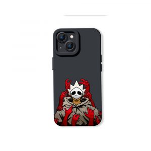 Edgy Skull and Hands Red Silicone Case for Apple iPhone Series