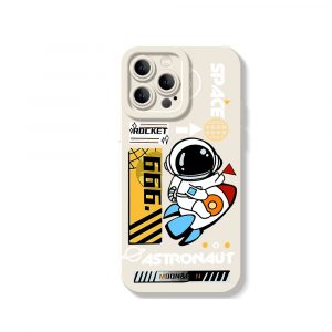 Cosmic Adventure Silicone Case for Apple iPhone Series - iPhone 12 Pro Max, White