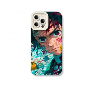 Bold Anime Collage Design Silicone Case for Apple iPhone Series