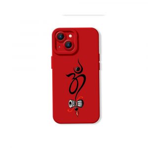 Sacred Symbol and Damru Art Silicone Case for Apple iPhone Series