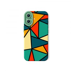 Vibrant Geometric Kaleidoscope Silicone Case for Apple iPhone Series