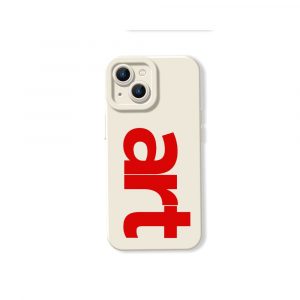 Bold Art Typography Silicone Case for Apple iPhone Series