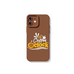 Coffee Clock Delight Silicone Case for Apple iPhone Series