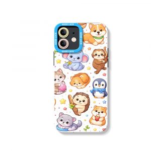 Adorable Animals Charm Silicone Case for Apple iPhone Series