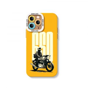 Vintage Motorcycle Adventure Silicone Case for Apple iPhone Series