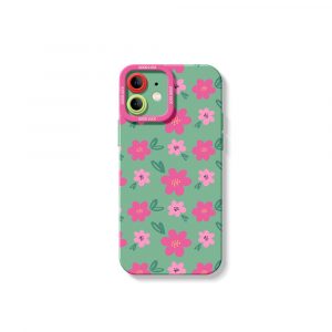 Chic Floral Bliss Silicone Case for Apple iPhone Series