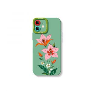 Floral Elegance Silicone Case for Apple iPhone Series