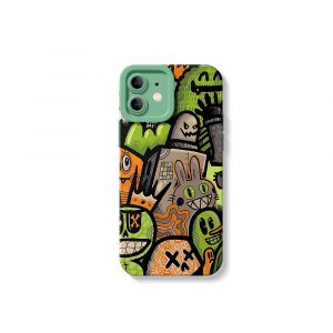 Vibrant Cartoon Art Silicone Case for Apple iPhone Series
