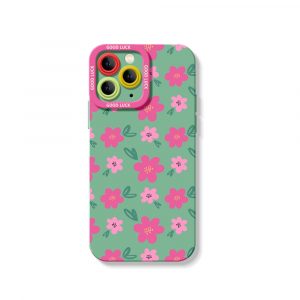 Chic Floral Bliss Silicone Case for Apple iPhone Series