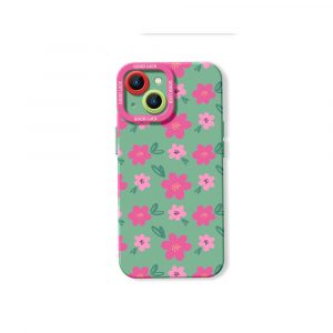 Chic Floral Bliss Silicone Case for Apple iPhone Series
