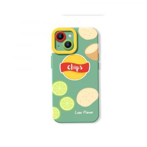 Crunchy Lime Chips Design Silicone Case for Apple iPhone Series