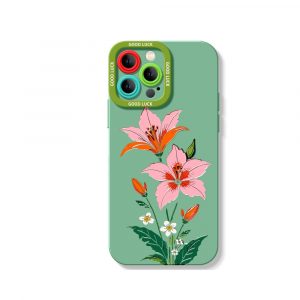 Floral Elegance Silicone Case for Apple iPhone Series