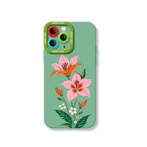 Floral Elegance Silicone Case for Apple iPhone Series