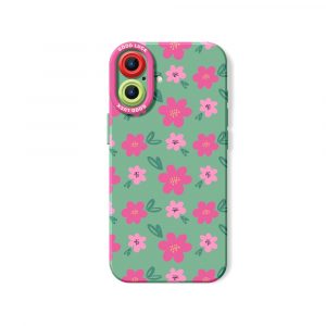 Chic Floral Bliss Silicone Case for Apple iPhone Series