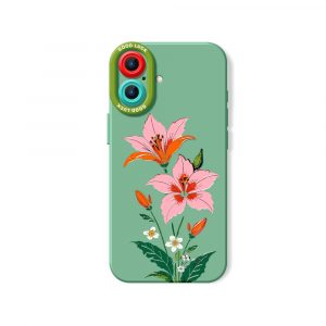 Floral Elegance Silicone Case for Apple iPhone Series