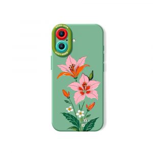 Floral Elegance Silicone Case for Apple iPhone Series