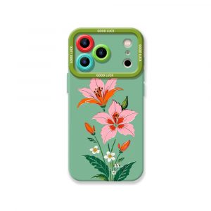 Floral Elegance Silicone Case for Apple iPhone Series