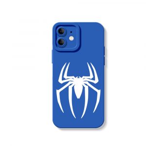 Spider Emblem Noir Silicone Case for Apple iPhone Series