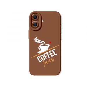 Coffee Lover Brew Brown Silicone Case for Apple iPhone Series