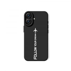 Dream Chaser Jet Black Silicone Case for Apple iPhone Series