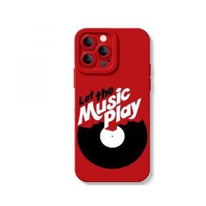 Let the Music Play Vinyl Groove Silicone Case for Apple iPhone Series