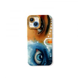 Divine Gaze Watercolor Art Silicone Case for Apple iPhone Series