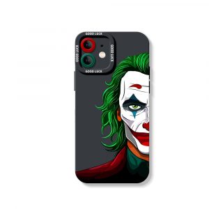Colorful Clown Mask Art Silicone Case for Apple iPhone Series