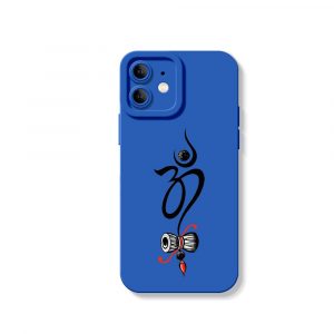 Sacred Symbol and Damru Art Silicone Case for Apple iPhone Series