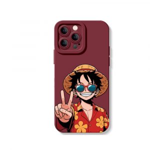 Playful Pirate Straw Hat Silicone Case for Apple iPhone Series