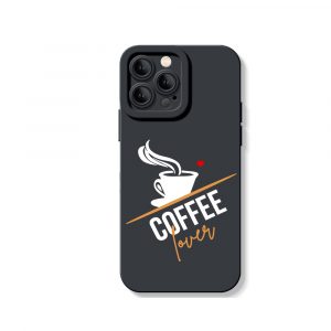 Coffee Lover Brew Brown Silicone Case for Apple iPhone Series