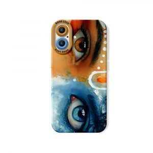 Divine Gaze Watercolor Art Silicone Case for Apple iPhone Series