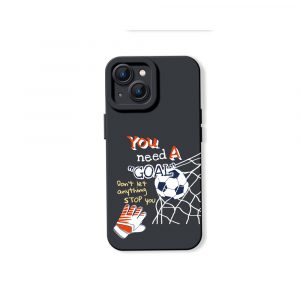 Soccer Goal Motivation Silicone Case for Apple iPhone Series
