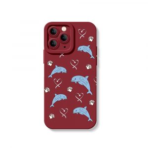 Dolphin Dreams Silicone Case for Apple iPhone Series